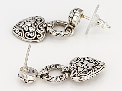 Artisan Collection Of Bali™ Sterling Silver Heart Dangle Earrings