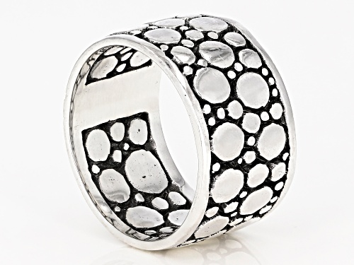 Artisan Collection Of Bali™ 0.24ctw 1.5mm Round White Zircon Sterling Silver Band Ring - Size 8