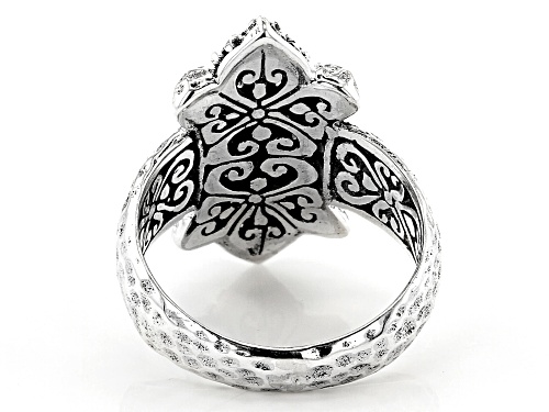 Artisan Collection Of Bali™ .15ctw Round Champagne Zircon Sterling Silver Ring - Size 8