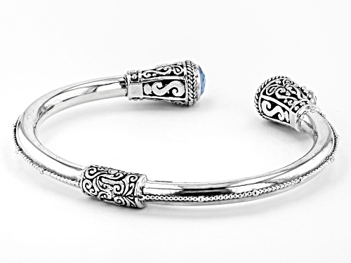 Artisan Collection of Bali™ 3.62ctw Quartz Triplet & Sheer Luck™ Topaz Silver Bracelet - Size 7.25