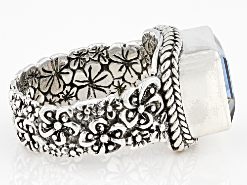 Artisan Collection of Bali™ 4.25ct Sparkling Rave™ Quartz Silver Ring - Size 9