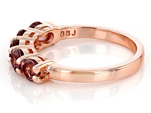 1.53ctw Color Change Garnet 18k Rose Gold Over Sterling Silver Ring - Size 6