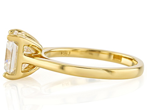 3.20ct Square Octagonal Snowflake Strontium Titanate 18k Yellow Gold Over Sterling Silver Ring - Size 10