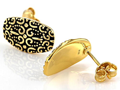 Southwest Style By JTV™ 18k Gold Over Silver Filigree Stud Earrings