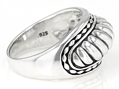 Southwest Style By JTV™ Rhodium Over Sterling Silver Band Ring - Size 9
