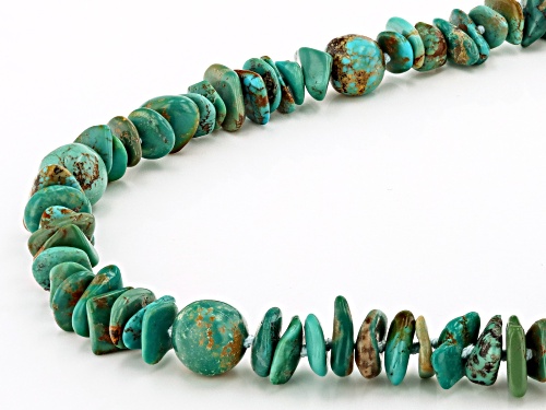 Southwest Style By JTV™ Multi-Color Turquoise Chip and Beaded Strand Necklace - Size 36