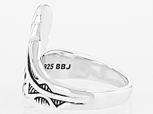 Southwest Style by JTV™ Sterling Silver Feather Ring - Size 8