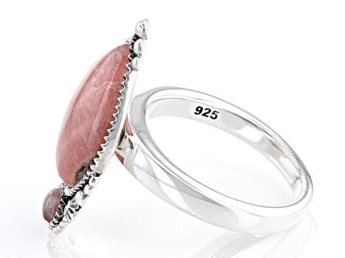 Southwest Style by JTV™ Pink Rhodochrosite Sterling Silver Ring - Size 9