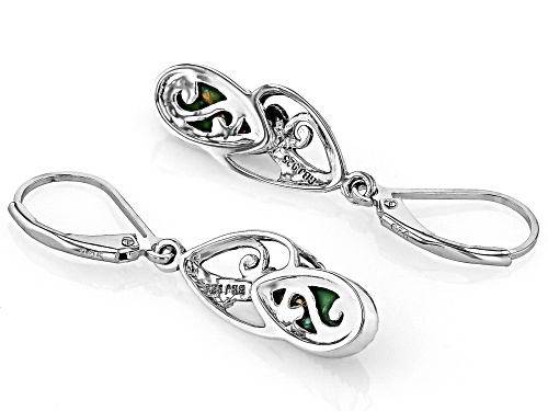 Southwest Style by JTV™ 10x5mm Green Mohave Turquoise Sterling Silver Earrings