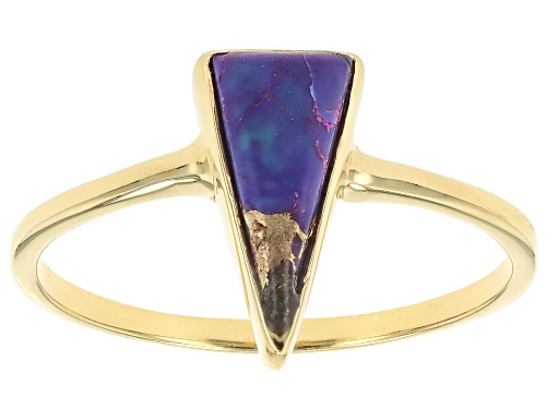 Southwest Style by JTV™ Purple Turquoise 18k Yellow Gold Over Sterling Silver Jewelry Set