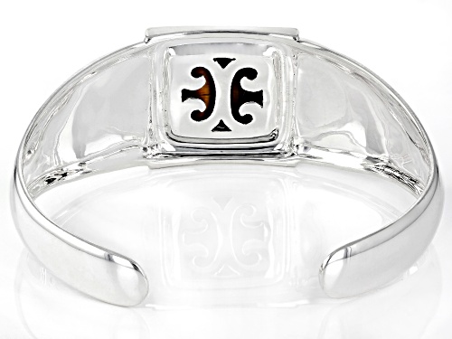 Southwest Style By JTV™ Mens Tiger's Eye Rhodium Over Silver Bracelet - Size 8.5