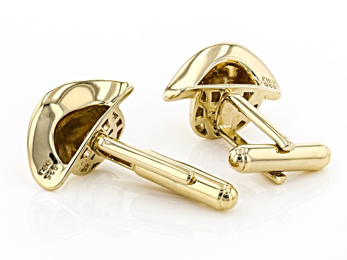 Southwest Style By JTV™ 18k Yellow Gold Over Sterling Silver Cowboy Hat Cufflinks