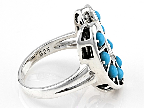 Southwest Style By JTV™  Sleeping Beauty Turquoise Sterling Silver Horseshoe Ring - Size 11