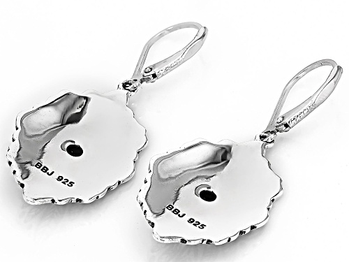 Southwest Style by JTV™ Oxidized Sterling Silver Feather Dangle Earrings
