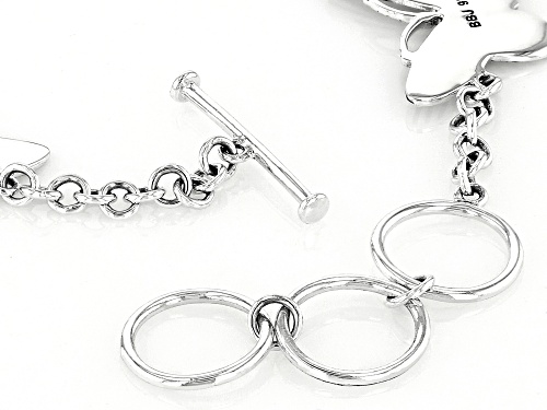 Southwest Style by JTV™ Oxidized Sterling Silver Butterfly Bracelet - Size 7.25