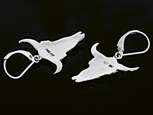 Southwest Style by JTV™ Sterling Silver Cactus & Bull Dangle Earrings