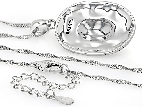 Southwest Style by JTV™ Oxidized Sterling Silver Southwestern Pattern Pendant With Chain