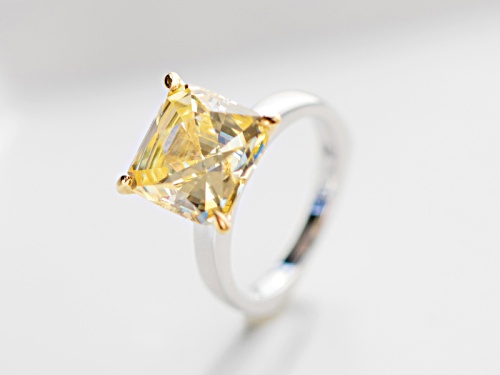 Tycoon For Bella Luce ® 14.09ctw Canary Diamond Simulant Platineve® Ring (9.52ctw Dew) - Size 9