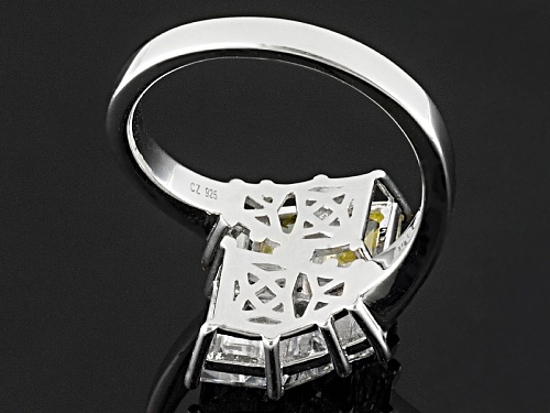 Tycoon For Bella Luce ® 5.84ctw Canary And White Diamond Simulants Platineve® Ring - Size 8