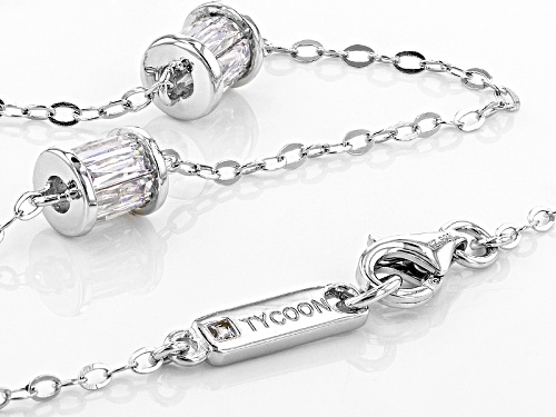 Tycoon For Bella Luce ® 6.02ctw White Diamond Simulant Platineve® Necklace(4.56ctw Dew) - Size 18