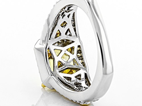 Tycoon For Bella Luce ® 6.02ctw Platineve® & Eterno ™ Yellow Ring (4.05ctw Dew) - Size 7
