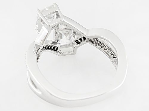 Tycoon For Bella Luce ® 3.36ctw White Diamond Simulant Platineve® Ring(2.37ctw Dew) - Size 7