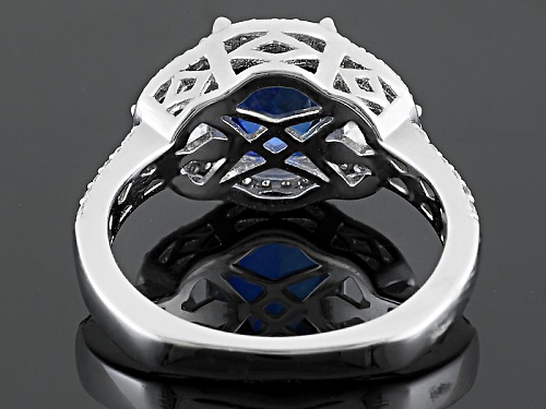 Tycoon For Bella Luce®4.29ctw Lab Created Sapphire And White Diamond Simulant Platineve®Ring - Size 11