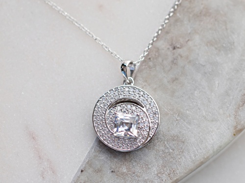 Tycoon For Bella Luce® 3.21ctw Diamond Simulant Platineve® Pendant With Chain (2.06ctw Dew)