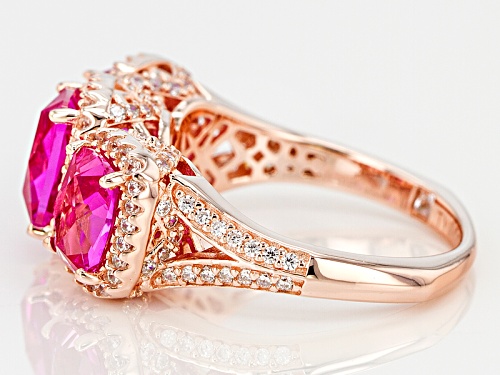 Tycoon For Bella Luce ® Lab Created Pink Sapphire/White Diamond Simulant Eterno ™ Rose Ring - Size 10