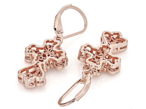 Timna Jewelry Collection™ Copper Cross Dangle Earrings