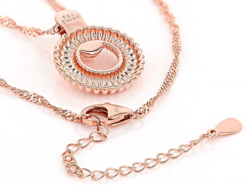 Timna Jewelry Collection™ Copper Ribbed Texture Pendant With Chain