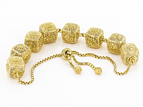 Artisan Collection Of Turkey™ 18K Gold Over Silver, Rose A La Turca Bolo Bracelet Adjusts 6