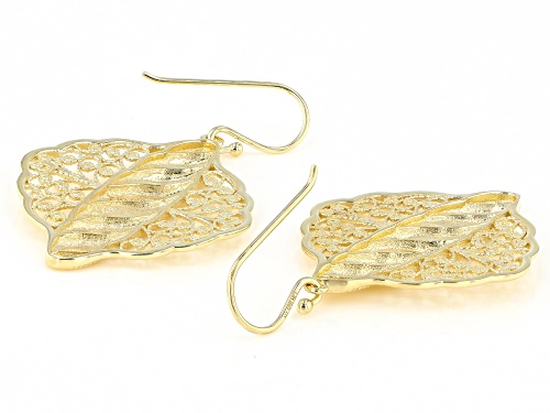 Artisan Collection Of Turkey™ 18K Yellow Gold Over Sterling Silver Dangle Filigree Earrings