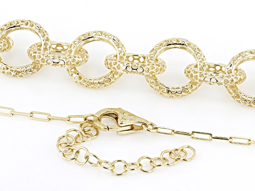 Artisan Collection of Turkey™ 18K Yellow Gold Over Sterling Silver Rolo Link Necklace - Size 16