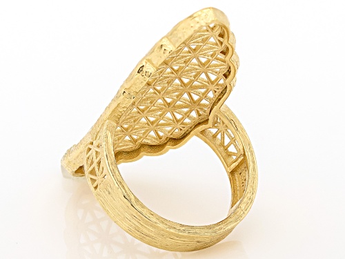 Artisan Collection of Turkey™ 18K Gold Over Sterling Silver Lattice Patterned Ring - Size 6