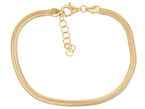Artisan Collection of Turkey™ 18K Gold Over Sterling Silver Herringbone Necklace & Bracelet Set