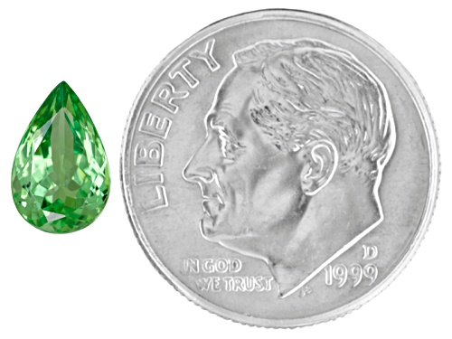 Tanzanian Mint Tsavorite Garnet 1.25ct Minimum Mm Varies Pear Shape