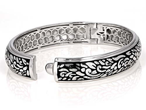 Global Destinations™ Sterling Silver Floral Design  Bracelet - Size 8