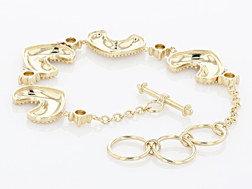 Global Destinations™ 18k Yellow Gold Over Brass Tribal Bracelet - Size 7.25