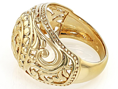 Global Destinations™ 18K Gold Over Brass Dome Ring - Size 6