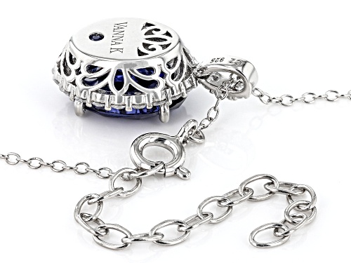 Vanna K™ for Bella Luce® 6.06ctw Tanzanite And Diamond Simulants Platineve™ Anniversary Pendant