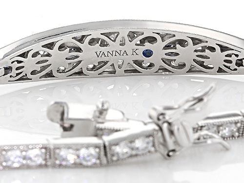 Vanna K ™ For Bella Luce ® 6.94ctw Tanzanite & Diamond Simulants Platineve® Bracelet - Size 8