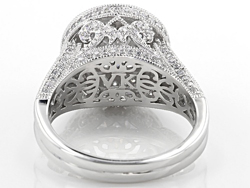 Vanna K ™ For Bella Luce ® 11.77ctw Round And Pear Shape Platineve® Ring - Size 10