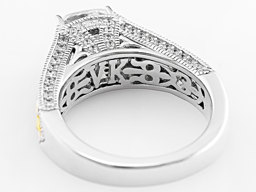 Vanna K ™ For Bella Luce ® 2.66ctw Platineve ™ And Eterno ™ Yellow Ring (1.59ctw Dew) - Size 8