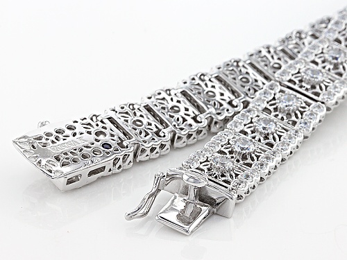 Vanna K ™ For Bella Luce® 11.28ctw White Diamond Simulant Platineve® Bracelet(6.46ctw Dew) - Size 7.25