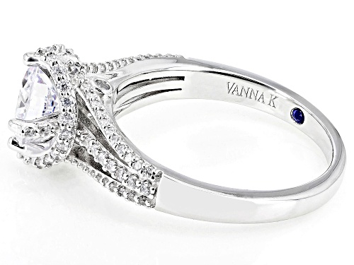 Vanna K ™ For Bella Luce ® 3.99ctw Diamond Simulant Platineve® Ring (2.7ctw Dew) - Size 10