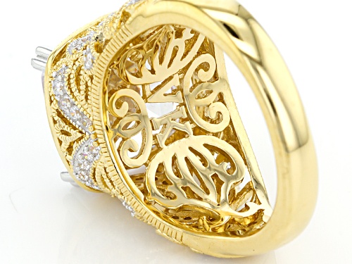 Vanna K ™ For Bella Luce ® 12.54ctw Diamond Simulant Platineve ™ And Eterno ™ Yellow Ring - Size 8