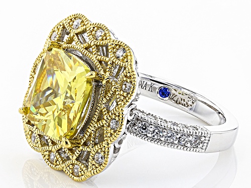 Vanna K™For Bella Luce®Canary And Diamond Simulants Eterno™ Yellow And Platineve™ Ring - Size 10