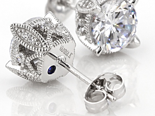 Vanna K ™ For Bella Luce ® 4.73ctw White Diamond Simulant Platineve® Earrings