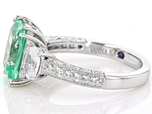 Vanna K ™ For Bella Luce ® 4.90CTW Ocean & Dream White Diamond Simulants Platineve® Ring - Size 10